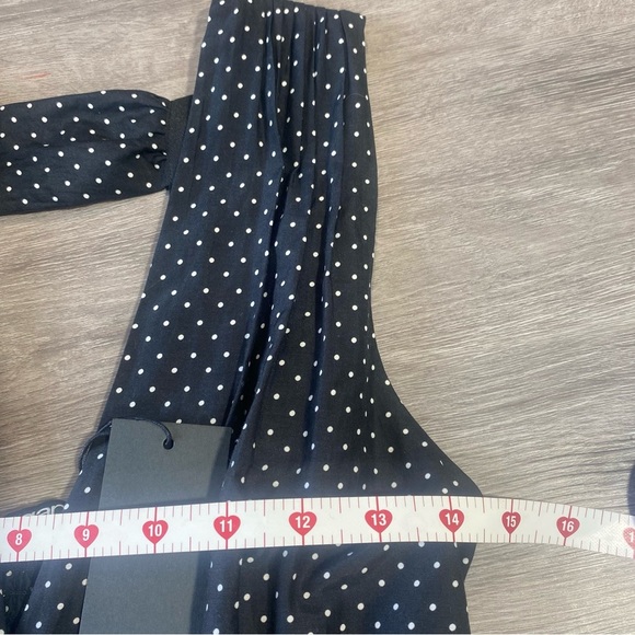Emanuel Ungaro Denise Black Polka Dot Midi Dress | Size S | $695 Retail - Picture 8 of 14
